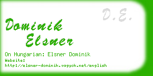 dominik elsner business card